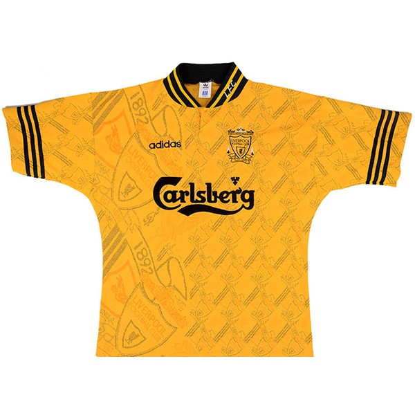 Tailandia Camiseta Liverpool 2nd Retro 1994 1996 Amarillo